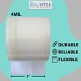 thumbnail image 2 of 4Mil Clear Poly Tubing Plastic Roll Bags LDPE - 5"x1075ft - Heat Sealable, 2 of 7