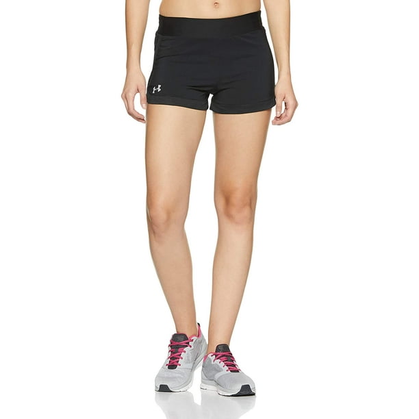 Under Armour Women's Speedpocket Shorts, Black /Reflective, X