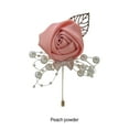 thumbnail image 4 of Redempat Versatile Wedding Brooch Add Classy And Sophisticated Touch To Any Look Modern Minimalist Brooch Pin peach powder 1Set, 4 of 6