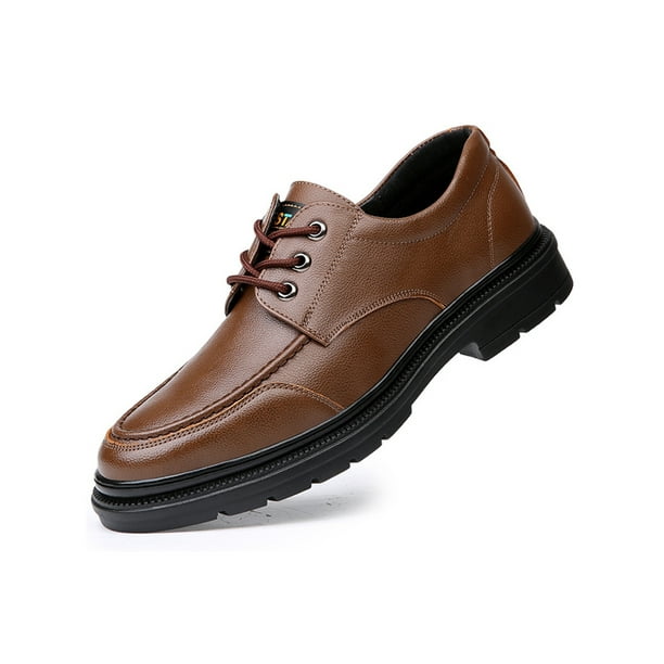 Luxur Men Oxfords Formal Dress Shoes Business Leather Shoe Casual Mens Brown 8 Brown 8