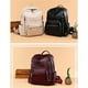 thumbnail image 2 of Mochila para mujer, sencilla y moderna, de cuero suave, informal, de moda, para viajes, de gran capacidad, para la escuela, 2 of 6