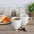 thumbnail image 6 of Our Table Simple White 6 Piece Fine Ceramic 16.65oz Mug Set in White, 6 of 6