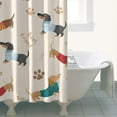 thumbnail image 4 of Dachshund Shower Curtain 36"x72" ,Bathroom Decorative Shower Curtains Set with 12 Hooks,Modern Waterproof Washable Shower Curtain, 4 of 6
