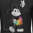 thumbnail image 2 of Men's Mickey & Friends Tie Dye Pants Portrait  Pull Over Hoodie Black Small, 2 of 4