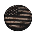 thumbnail image 3 of Balery American Flag With Desert Camouflagetire Cover Waterproof Dust-Proof, Universal Spare Wheel Tire Cover For Trailer, Rv, Suv Truck And Vehicle Camper Accessories-15 Inch, 3 of 9