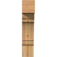 thumbnail image 3 of Ekena Millwork 6"W x 20"D x 28"H Olympic Block Rough Sawn Bracket, Western Red Cedar, 3 of 25
