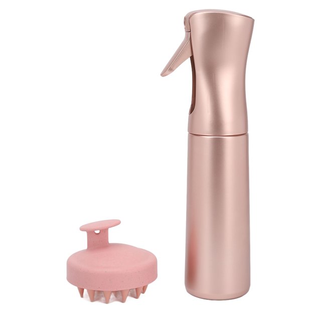 Kit de Cepillo para Champú BuyWeek Rosa para el Cuero Cabelludo con Botella Pulverizadora