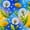 Color 1, variant on Peel and Stick Wallpaper 17.7in x 9.8ft Colorful Dandelion Mosaic Art White Against Vibrant Gradient Contact Paper DIY Self Adhesive Removable Wallpaper for Bedroom Cabinets Decor