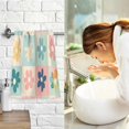 thumbnail image 7 of Yayeee 2 Pack Hand Towels for Bathroom 100% Cotton 16" x 28" Soft Absorbent Kitchen Towel, Green Floral, 7 of 7