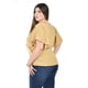 thumbnail image 3 of Blusa con moño al frente Roman Fashion /Tallas Extras, 1874 (Cafe) cafe 38, 3 of 5