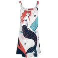thumbnail image 4 of Ocean Cute Mermaid Womens Summer Dresses Casual Sleeveless Tshirt Sundresses Vacation Beach Cover Up Dress, 4 of 8