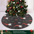 thumbnail image 6 of FMSHPON Cute Christmas Gnomes Xmas Christmas Tree Skirt Stand Mat for Holiday Party Decoration Indoor Outdoor 48 inches, 6 of 6