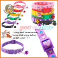 thumbnail image 2 of Collar ajustable para mascotas con accesorios para gatos y perros con cascabel para cachorros, gatitos/gatos y perros, 2 of 4