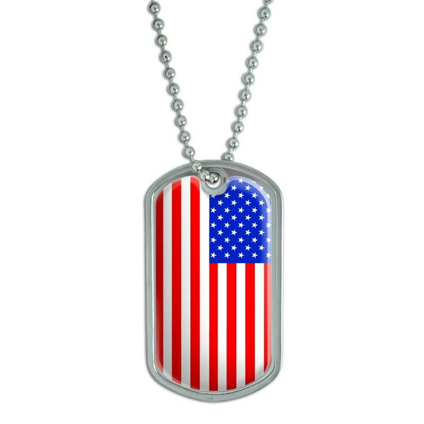 USA American Flag Patriotic Dog Tag - Walmart.com - Walmart.com
