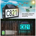 thumbnail image 4 of House Numbers Solar Powered Address Sign Light with Remote Control for Outside Home Street Garden Driveway Yard, LED Waterproof Illuminated Address Plaques 7 Color RGB Solar House Number Lamp, 4 of 15