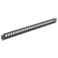 thumbnail image 2 of Tripp Lite Panel de conexión en blanco blindado de 24 puertos RJ45 USB HDMI Cat5/6 1URM TAA (N062-024-KJ-SH), Negro, 2 of 2