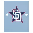 thumbnail image 4 of Men's New Era Light Blue San Diego Padres 2025 MLB All-Star Game Workout T-Shirt, 4 of 7