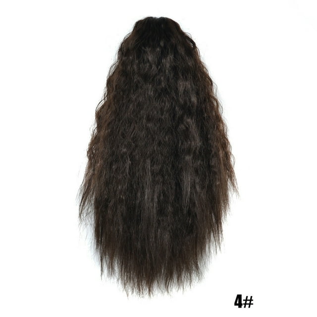 Daisyyozoid Extensions de Cheveux à Pince pour Femmes, Queue de Cheval Courte et Épaisse, Ondulée et Bouclée