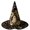 R9-Black, variant on Textilo Halloween Tall Witch Hats for Adults Gothic Halloween Witch Masquerade