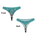 thumbnail image 3 of Fotbe Let's go Travel Tanga Sin Costuras para Mujer con Estampado – Panties Invisibles, Transpirables y Cómodos para Uso Diario-Large, 3 of 6