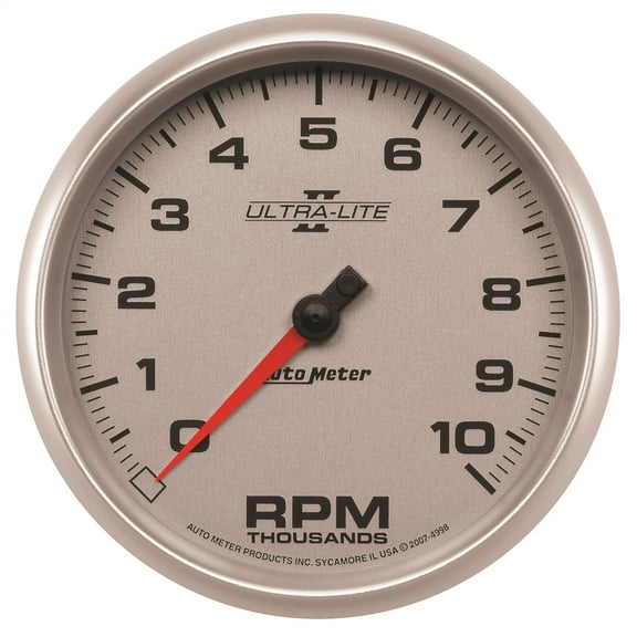 Autometer 4998 Ultra-Lite II Tachometer, 5", 10K Rpm, In-Dash