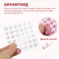 thumbnail image 3 of Uxcell Heart Stickers, Self Adhesive Acrylic Hearts Rhinestones Jewel Sticker for Crafting and DIY Light Pink, 3 of 6
