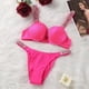 thumbnail image 4 of Sujetador Push up de las mujeres, Rhinestone plateado, Sexy letra Panty conjunto. 2022 GI0U, 4 of 5