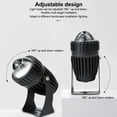 thumbnail image 4 of Matsuzay Foco LED IP65 Ángulo impermeable ajustable Iluminación de paisajismo exterior Luces de haz 5W Lámparas de noche DIY Decoración de Iluminación y accesorios rojo, 4 of 6