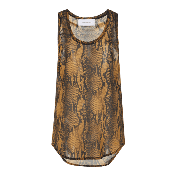 $198 Current Elliott The Bermuda Tank Bronze Brown Python ( 1 )