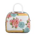 thumbnail image 2 of Lunch Bag Lunch Box for Women Reusable Insulated Lunch Cooler Bags,Large Capacity for Work Travel Picnic,Water-Resistant Pioneer Colorful Floral Lunch Tote Bag Gifts for Woman Mom White, 2 of 6