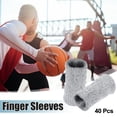 thumbnail image 2 of Unique Bargains 40pcs Breathable Finger Sleeves Thumb Braces Support Elastic Compression Protectors Gray, 2 of 6