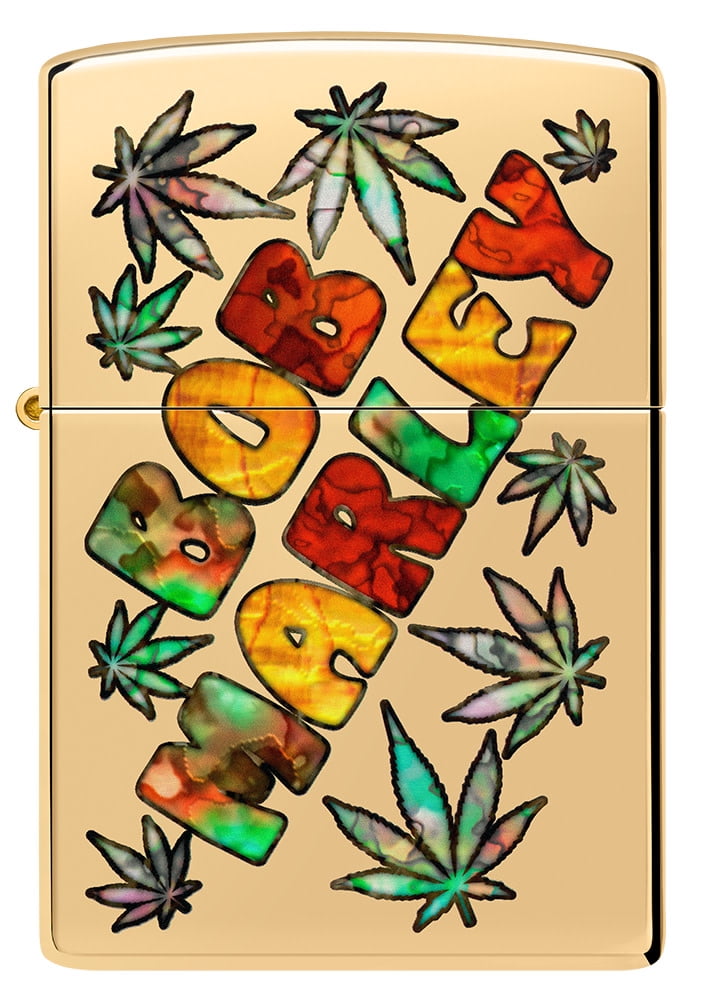 Zippo Bob Marley Fusion High Polish Brass Pocket Lighter
