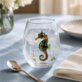 thumbnail image 5 of 7 Oz Artisanal Blue Ringed Octopus Glassware,Marine Animal Pattern Wine Glass,Handcrafted Barware for Coastal Decor,Home Bar,Ocean Lovers Gift, 5 of 5