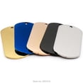 thumbnail image 1 of wholesale 100pcs stainless steel material Military card personalized pet id tag cat Artistic Font Double Sided Mirror effect ShopWise Round, 1 of 13