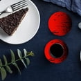 thumbnail image 6 of FMSHPON Halloween Bat Red Black Gradient Set of 4 Round Coaster for Drinks, Absorbent Ceramic Stone Coasters Cup Mat with Cork Base for Home Kitchen Room Coffee Table Bar Decor, 6 of 6