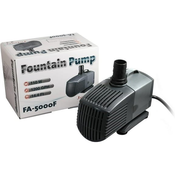 Jebao FA-5000F Submersible Fountain Pump with Pre-Filter, 1200GPH