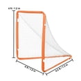 thumbnail image 6 of VEVOR Lacrosse Goal, 4' x 4' Small Kids Lacrosse Net, Folding Portable Lacrosse Goal with Carry Bag, Iron Frame Backyard Training Equipment, Quick & Easy Setup, Perfect for Youth Training, Orange, 6 of 9