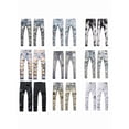 thumbnail image 2 of Slim Fit Stretch Jeans Ripped Skinny Jeans for Men, Distressed Straight Leg Fashion Comfort Flex Waist Jeans, 2 of 10