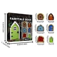 thumbnail image 5 of 6Pcs Fairy Door,Yard Art Sculpture Decoration for Kids Room, Miniature Fairy Garden Outdoor Decor, 5 of 7