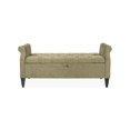 thumbnail image 3 of Jacqueline 57.5 Tufted Roll Arm Storage Bench Incense Tan Brown, 3 of 4