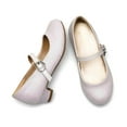 thumbnail image 2 of Dream Pairs Girls Mary Jane Low Heel Princess Flower Wedding Party Pump Dress Shoes, 2 of 5