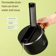 thumbnail image 2 of Billuyoard Elegante compañero de cuenco de ramen para entusiastas de los fideos Cuenco de ramen de acero inoxidable con tapa Mostrada Blanco, 2 of 6