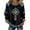 Black, variant on Telankuip Women's St. Patrick's Day Long Sleeve Sweatshirts Irish Holiday Fortunate Grass and Cross Print Casual Tops Trendy Denim Patchwork Vintage Crewneck Pullover 17-Grey XL