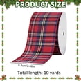 thumbnail image 3 of Plaid Christmas Ribbon 2.5 Inch x 10 Yards , Wired Edge Holiday Tree Ribbon for Christmas Tree, Garland, Wreaths, Bows, Gift Wrapping and Decor, 3 of 7
