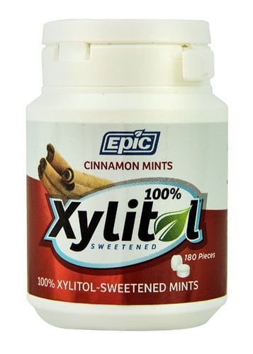Epic Dental Mints Cinnamon Xylitol Bottle 180 Ct by Epic Dental