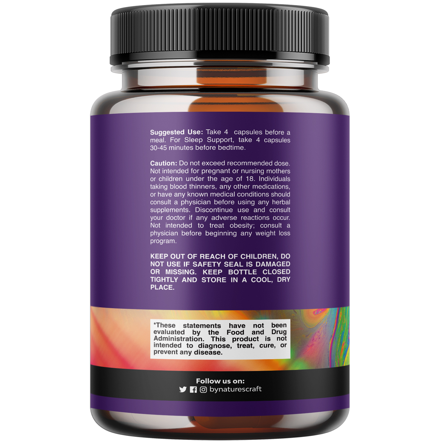 Nature’s Craft Pure Magnesium Glycinate Supplement for Relaxation and Sleep Support, 240 Capsules