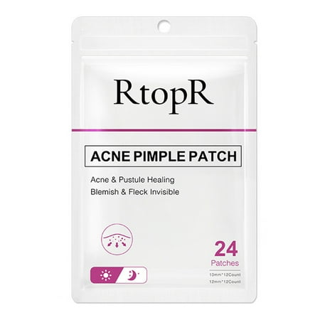 RtopR 24 Patches Acne Pimple Patch Day & Night Invisible Protection ...