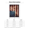 thumbnail image 5 of PHELIKA Vintage American Flag Us Stars And Red Stripe 02 All Season Soft Throw Blanket Lightweight Flannel Fleece Blankets 40" x 50", 5 of 8