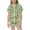 C-Green, variant on Shadoumai Silk Halloween Pajamas Set Button Front Graphic Print Short Sleeve Button Shirt Shorts Pajama Set Soft Teens' Sleepwear 2 Piece Summer Pajama Outfits