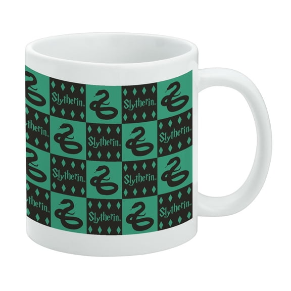 Harry Potter Slytherin Pattern White Mug